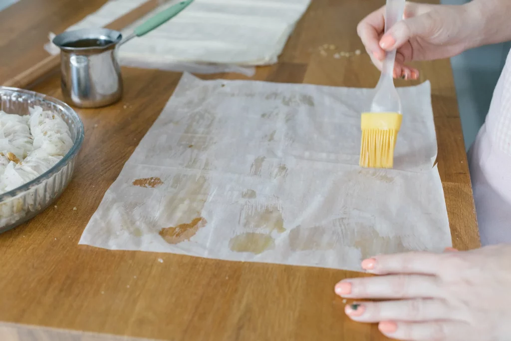 Bleached parchment paper